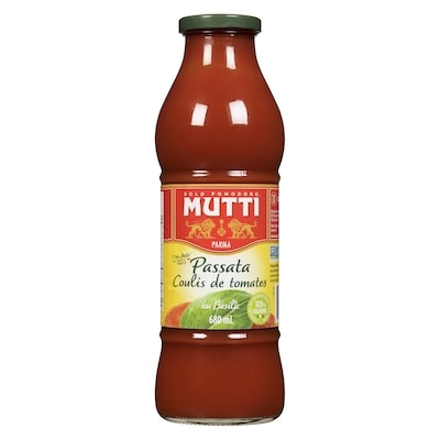 Mutti Sauce aux tomates et au basilic Mutti 688 ml, 0,88 $/100ml