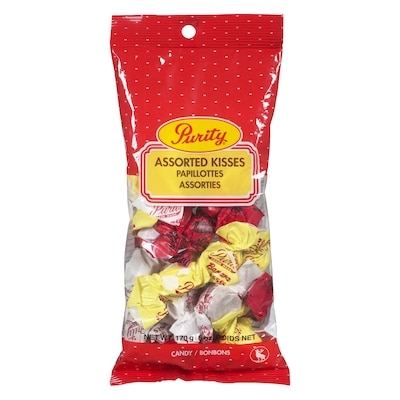 Purity Assorted Kisses 170 g, $2.35/100g