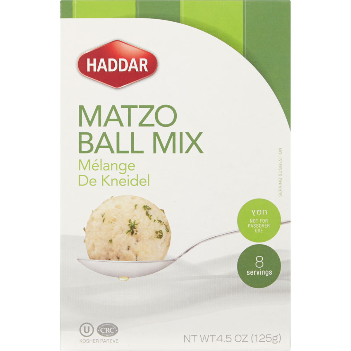 Haddar Préparation pour boulettes de matzo 125 g, 2,63 $/100g