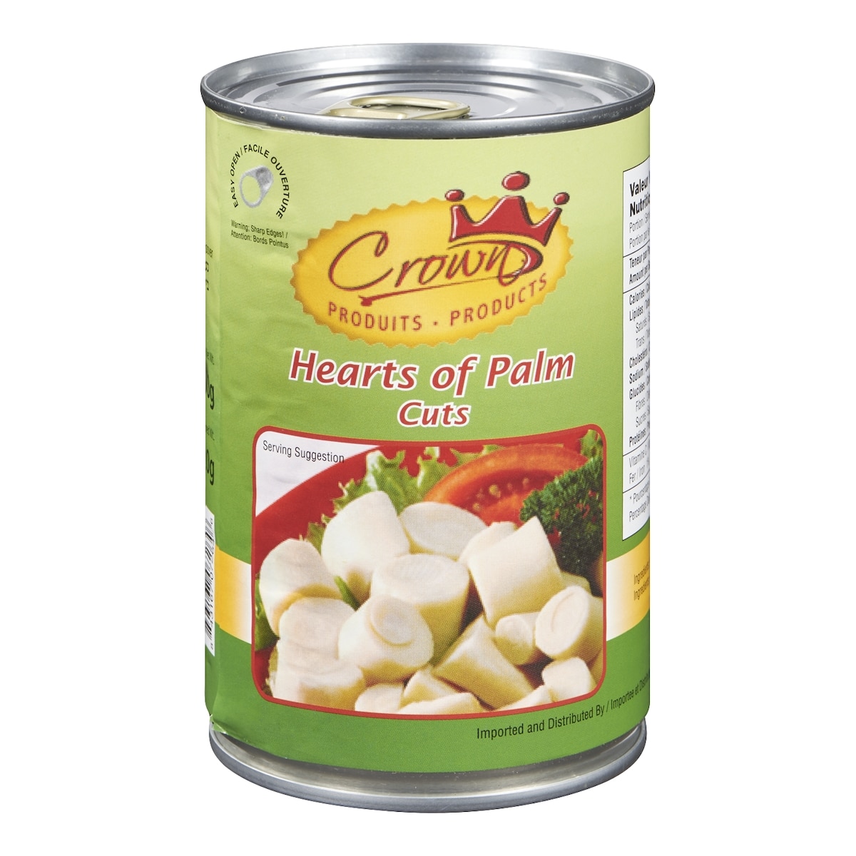Crown Kosher Cut Hearts Of Palm 400 ml, $0.75/100ml