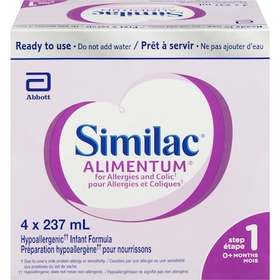 Similac Liquide prêt à servir 4x237.0 ml, 0,90 $/100ml