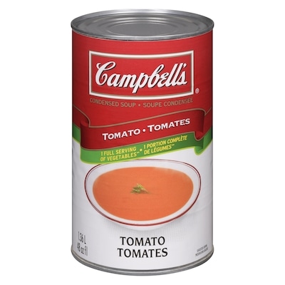 Campbell’s Soupe aux tomates 1.36 l, 0,44 $/100ml