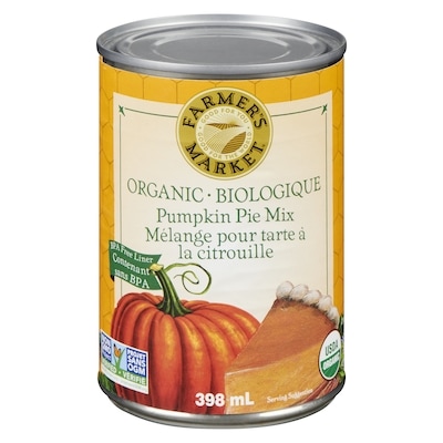 Farmer's Market Organic Pumpkin Pie Mix 397 ml, $1.38/100ml