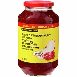 No Name Apple and Raspberry Jam with Pectin Club Size 1 l, $0.80/100ml