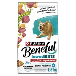 Purina Beneful incredibites nourriture sèche pour chiens vrai bœuf 1.6 kg, 0,75 $/100g