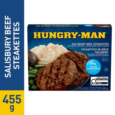 Hungry-Man Salisbury Steak 455 g, $1.38/100g