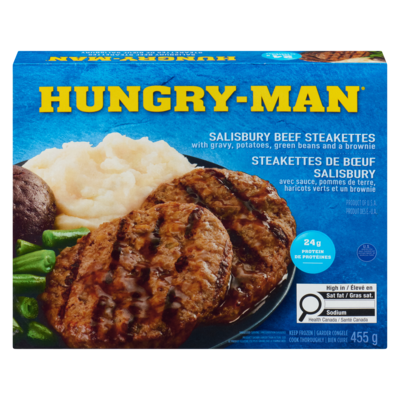 Hungry-Man Salisbury Steak  455 g, $1.32/100g
