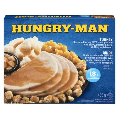 Hungry-Man Dinde 455 g, 1,27 $/100g
