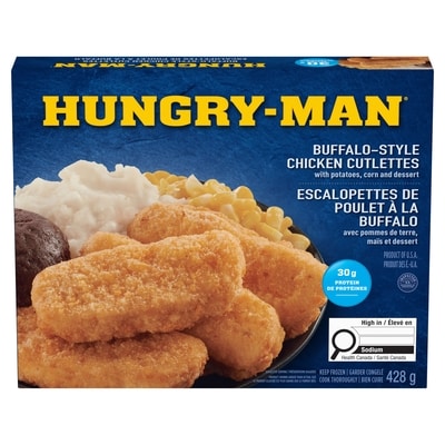 Hungry-Man Escalopettes de poulet à la buffalo 428 g, 1,63 $/100g