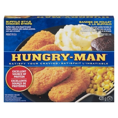 Hungry-Man Escalopettes de poulet à la buffalo 428 g, 1,70 $/100g