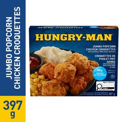 Hungry-Man Croquettes de poulet frit jumbo 397 g, 1,51 $/100g