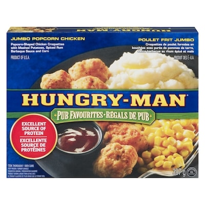 Hungry-Man Croquettes de poulet frit jumbo 397 g, 1,38 $/100g