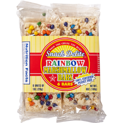 null Kosher Snack Delight Marshmallow Crisp Rice Treats, Rainbow Chip 6 ea, $1.00/1ea