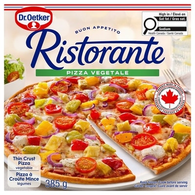Dr Oetker Ristorante Thin Crust Vegetable Pizza 385 g, $1.56/100g