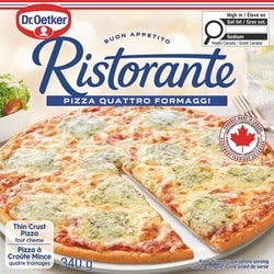 Dr Oetker Ristorante Thin Crust Quattro Formaggi (4 Cheese) Pizza 340 g, $2.06/100g