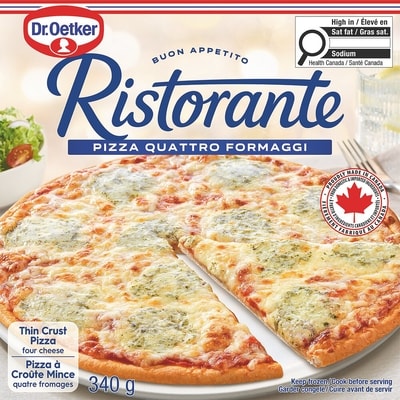 Dr Oetker Ristorante Thin Crust Quattro Formaggi (4 Cheese) Pizza 340 g, $1.76/100g