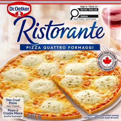 Dr. Oetker Ristorante Pizza aux 4 fromages 340 g, 1,03 $/100g