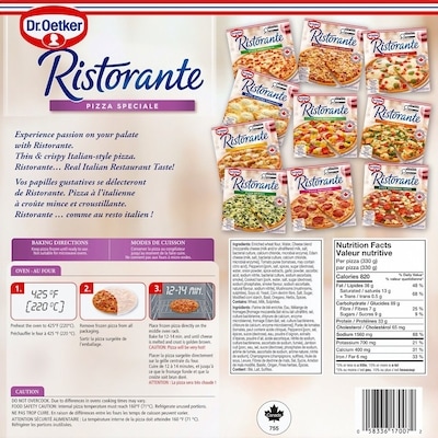 Ristorante Pizza speciale