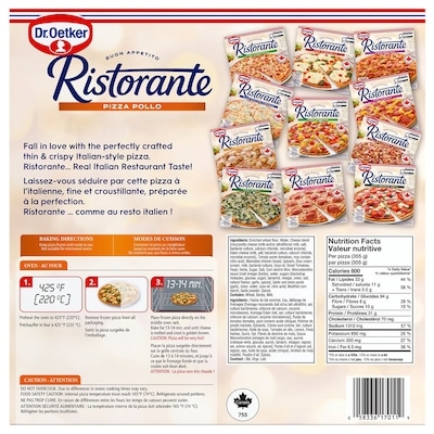 Ristorante Thin Crust Pollo (Chicken) Pizza