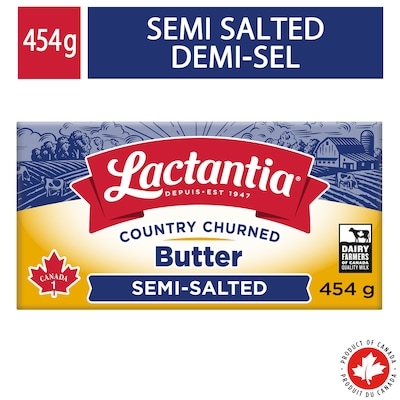 Lactantia Semi Salted Butter 454 g, $1.65/100g