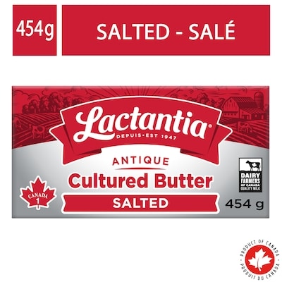 Lactantia Salted Cultured Butter 454 g, $1.43/100g