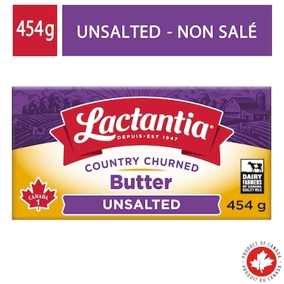 Lactantia Unsalted Butter 454 g, $1.87/100g