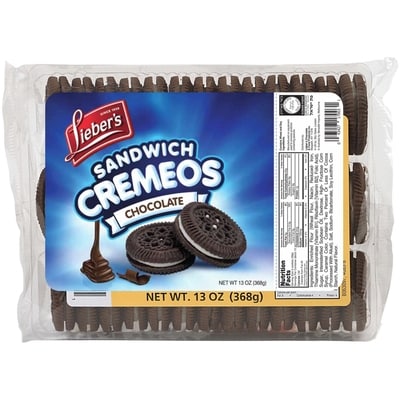 Lieber’s Biscuits crème au chocolat 368 g, 2,44 $/100g