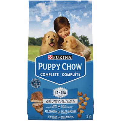 Purina Puppy Chow Complète avec du Vrai Poulet, Nourriture Sèche pour Chiots 2 kg 2 kg, 0,60 $/100g