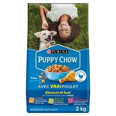 Purina Puppy Chow complète nourriture sèche pour chiot vrai poulet 2 kg, 0,60 $/100g