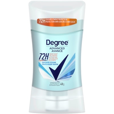 Degree Advanced Antisudorifique en Bâton pour 72 h de protection contre les odeurs et la transpiration Fraîcheur Matin avec technologie MotionSense® 48 g, 12,87 $/100g