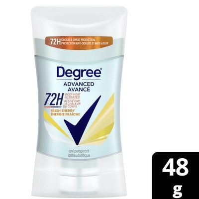 Degree Motionsense Antisudorifique Énergie Fraîche 48 g, 11,44 $/100g