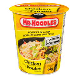 Mr Noodles Poulet Nouilles dans une tasse 64 g, 1,86Â $/100g