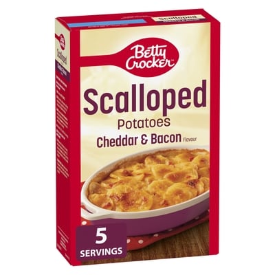 Betty Crocker Cheddar & Bacon Scalloped Potatoes 148 g, $2.56/100g