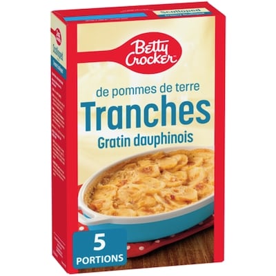 Betty Crocker Pommes de terre en tranches Gratin dauphinois  141 g, 2,69 $/100g