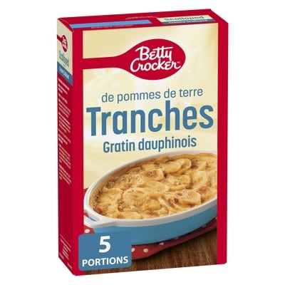 Betty Crocker Pommes de terre en tranches Gratin dauphinois 141 g, 1,77 $/100g