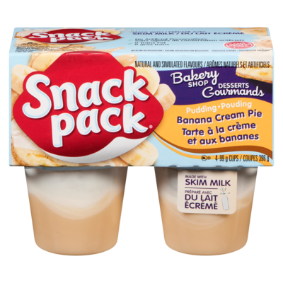 Snackpack Bakery Shop Snack Pack, Dessert Flavours, Banana Cream Pie 4x99.0 g, $0.88/100g