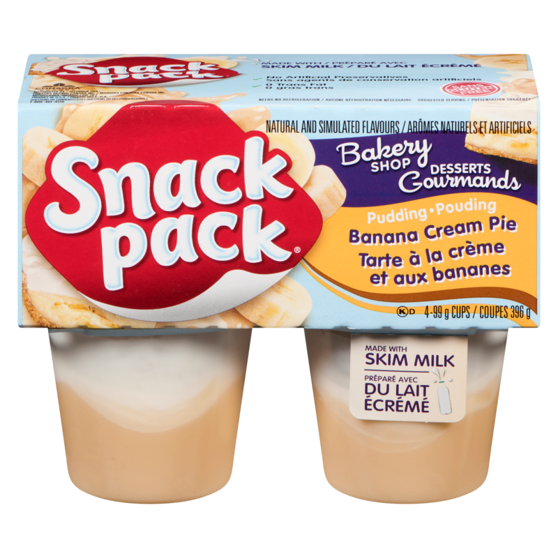 Snackpack Bakery Shop Snack Pack, Dessert Flavours, Banana Cream