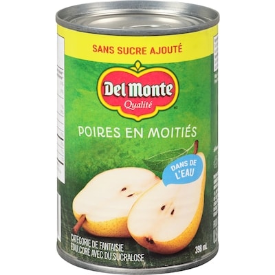 Del Monte Poires en moitiés dans l’eau sans sucre ajouté 398 ml, 0,88 $/100ml