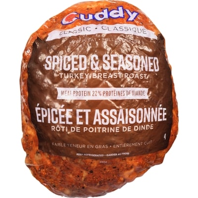 Cuddy Turkey Breast, Classic Spice (Thin Sliced) $46.90/1kg $21.28/1lb