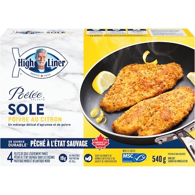 High Liner Poêlée Selecte Sole Au Poivre Et Au Citron 540 g, 1,85 $/100g