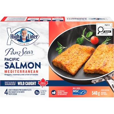 High Liner Pan Sear Selects Mediterranean Salmon 540 g, $3.33/100g