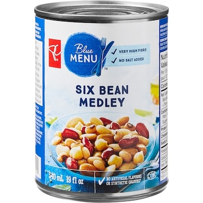PC Blue Menu Blue Menu Six Bean Medley 540 ml, $0.32/100ml