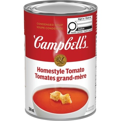 Campbell's Condensed Homestyle Tomato Soup 284 ml, $0.88/100ml
