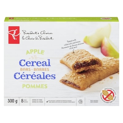 President's Choice Peanut Free Apple Cereal Bars 300 g, $1.33/100g