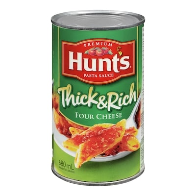 Hunt's Thick & Rich Pasta Sauce, Four Cheese 680 ml, $0.41/100ml