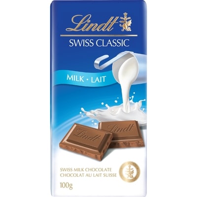 Lindt SWISS CLASSIC Milk Chocolate Bar 100 g, $5.49/100g