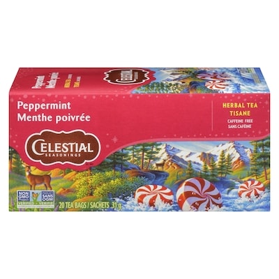 Celestial Seasonings Peppermint Herbal Tea 20 ea, $0.30/1ea