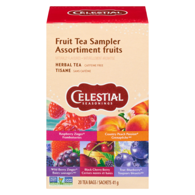 Celestial Seasonings Herbal Tea, Fruit Sampler 20 ea, $0.30/1ea