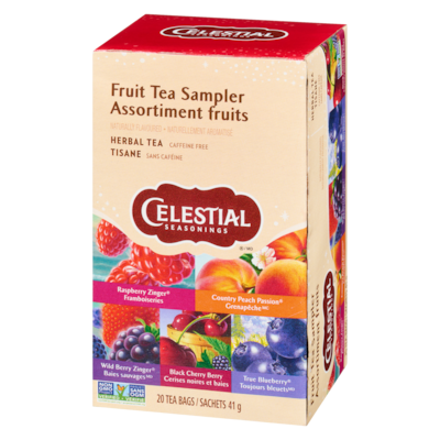Celestial Seasonings Herbal Tea, Fruit Sampler - 20 ea | Fortinos
