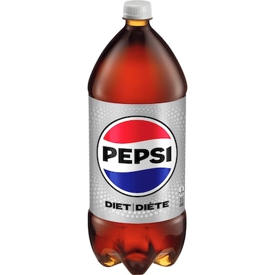 Pepsi Diet Soda 2 l, $0.08/100ml